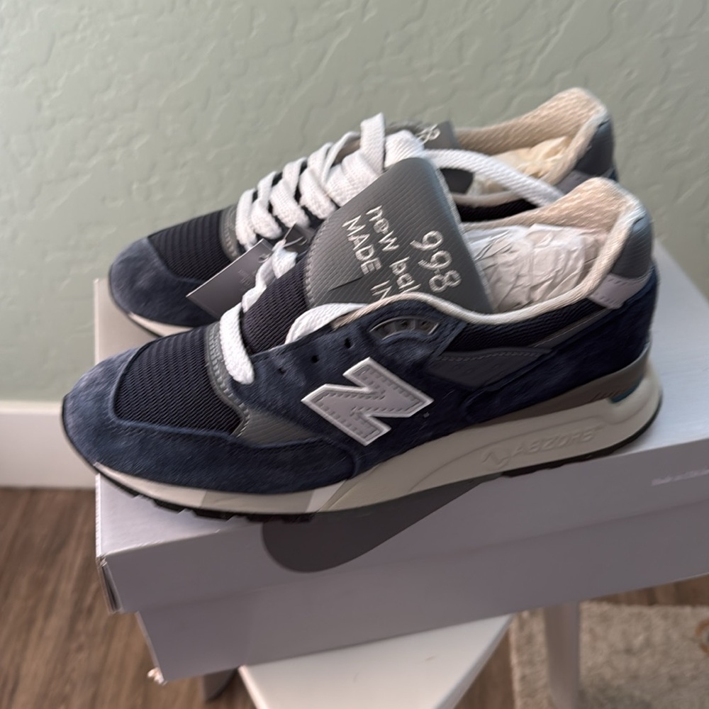 New Balance 998 navy/silver EU38 - Picture 4 of 7